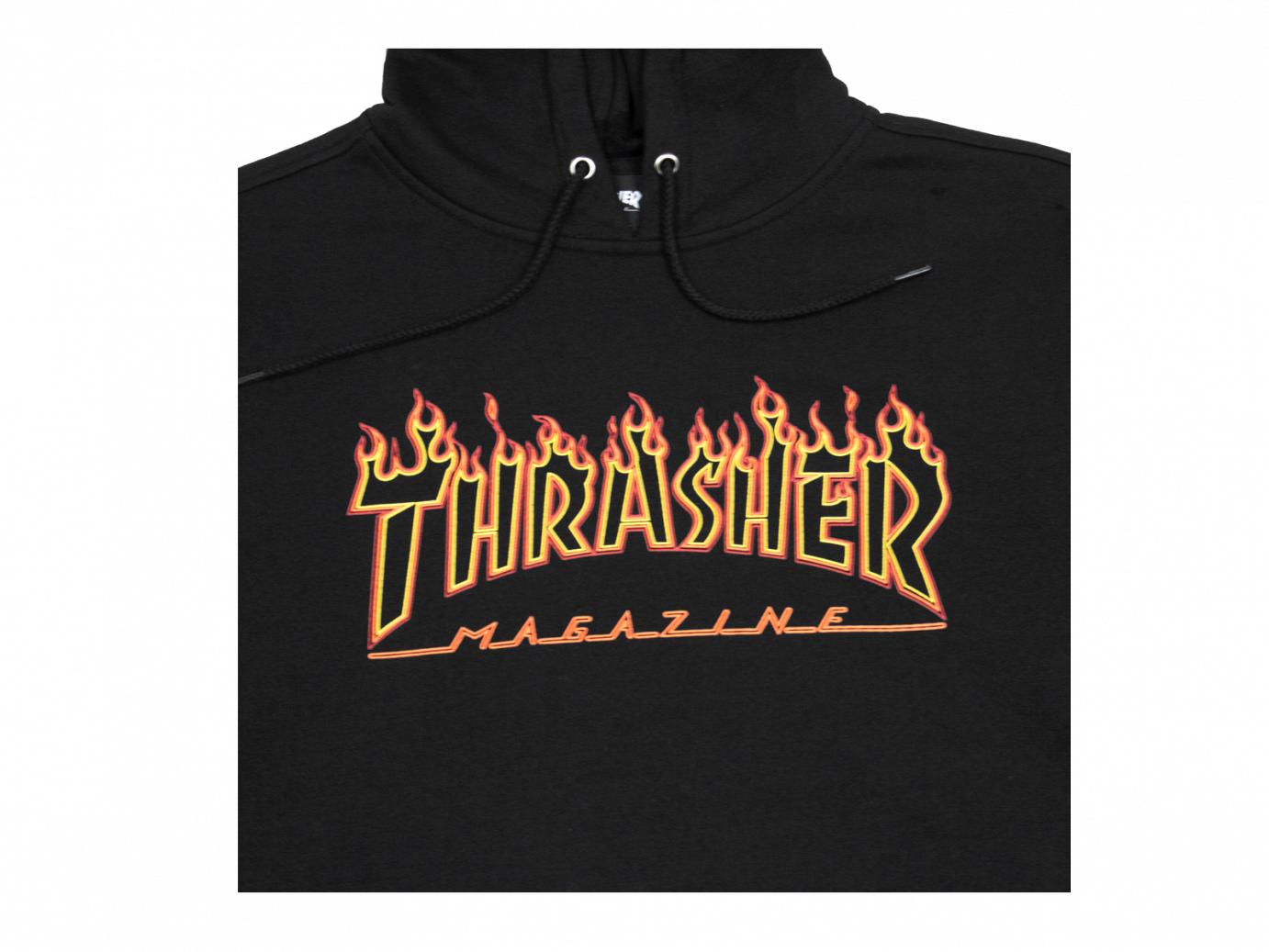 thrasher flame outline hoodie - Swearhand